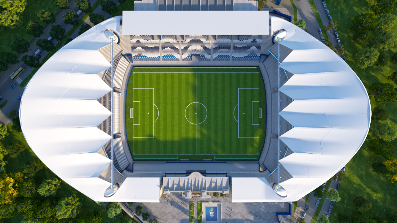 Imágen del proyecto del Estadio